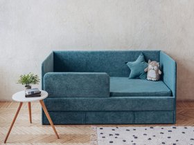 Диван-кровать Happy (бирюзовый) в Комарье - komare.mebel-nsk.ru | фото