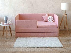 Диван-кровать Happy (коралловый) в Комарье - komare.mebel-nsk.ru | фото