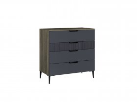 Комод 900 4ящ. Км052.0.001 Борнео (джара темная/хангва) в Комарье - komare.mebel-nsk.ru | фото
