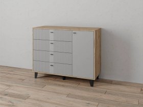 Комод «Катрин-13» (дуб крафт серый/серый) в Комарье - komare.mebel-nsk.ru | фото