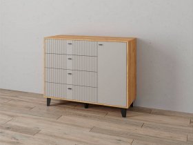 Комод «Катрин-13» (дуб крафт золотой/сантьяго софт) в Комарье - komare.mebel-nsk.ru | фото