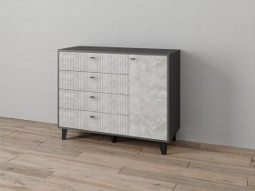 Комод «Катрин-13» (графит/мальта) в Комарье - komare.mebel-nsk.ru | фото
