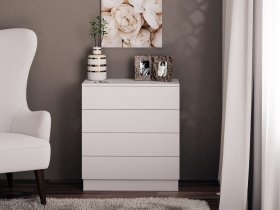Комод Км010 (белый) в Комарье - komare.mebel-nsk.ru | фото