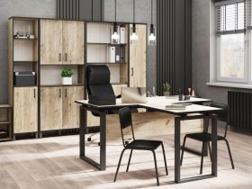Комплект Гермес лофт (дуб крафт серый) в Комарье - komare.mebel-nsk.ru | фото