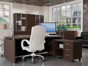 Комплект офисной мебели Президент-ПРО в Комарье - komare.mebel-nsk.ru | фото