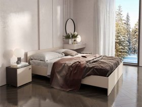 Кровать двухспальная 1,6м Гиза в Комарье - komare.mebel-nsk.ru | фото