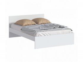 Кровать двуспальная 1,4м Бруклин СБ-3353 (белый) в Комарье - komare.mebel-nsk.ru | фото