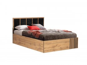 Кровать двуспальная с подъем. мех. 1,6 м Либерти 51.20 в Комарье - komare.mebel-nsk.ru | фото
