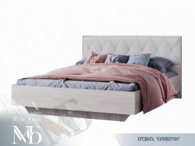 Кровать двуспальная 1,6м Кимберли КР-13 в Комарье - komare.mebel-nsk.ru | фото
