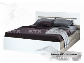 Кровать двуспальная 1,6 м  Наоми КР-11 в Комарье - komare.mebel-nsk.ru | фото