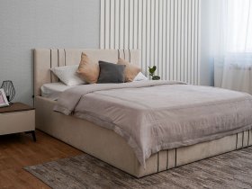 Кровать двуспальная 1,8м с подъем. мех. Леванте в Комарье - komare.mebel-nsk.ru | фото