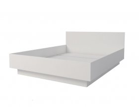 Кровать двуспальная Мебелевс 1,6 м (белый) в Комарье - komare.mebel-nsk.ru | фото