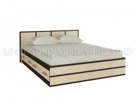 Кровать двуспальная Сакура 1,4 м в Комарье - komare.mebel-nsk.ru | фото