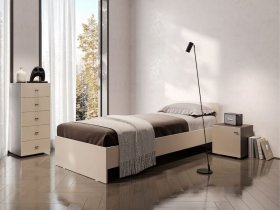 Кровать односпальная 0,9м Гиза в Комарье - komare.mebel-nsk.ru | фото
