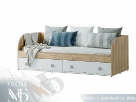 Кровать с ящиками Тренд КР-01 в Комарье - komare.mebel-nsk.ru | фото