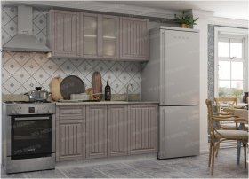 Кухонный гарнитур Хозяюшка 1,5 м (МФ) в Комарье - komare.mebel-nsk.ru | фото
