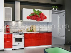 Кухонный гарнитур Малина в Комарье - komare.mebel-nsk.ru | фото