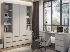 Модульная детская Люмо (кашемир) в Комарье - komare.mebel-nsk.ru | фото