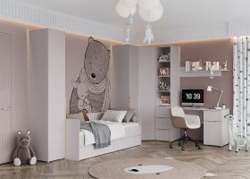 Модульная детская «Тефия» (тефия/софт сантьяго) в Комарье - komare.mebel-nsk.ru | фото
