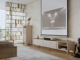 Модульная гостиная Одетта (дуб эндгрей/меланж) в Комарье - komare.mebel-nsk.ru | фото