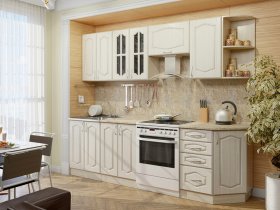 Модульная кухня Классика-1 (дуб молочный) в Комарье - komare.mebel-nsk.ru | фото