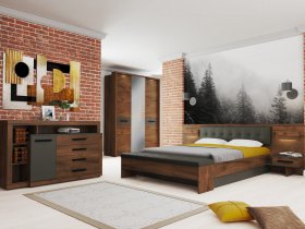 Модульная спальня Глазго в Комарье - komare.mebel-nsk.ru | фото
