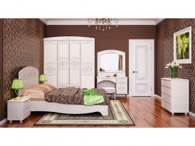 Модульная спальня Каролина в Комарье - komare.mebel-nsk.ru | фото