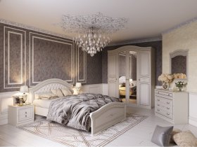 Модульная спальня Николь (Мебельград) в Комарье - komare.mebel-nsk.ru | фото