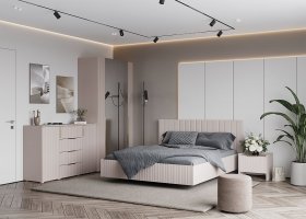 Модульная спальня «Тефия» (тефия/софт сантьяго) в Комарье - komare.mebel-nsk.ru | фото