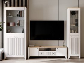 Модульная стенка Валенсия в Комарье - komare.mebel-nsk.ru | фото