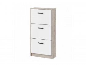 Обувница ОБ-3 Вега (дуб крафт серый/белый) в Комарье - komare.mebel-nsk.ru | фото