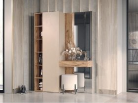 Прихожая Ева (кашемир/дуб вотан) в Комарье - komare.mebel-nsk.ru | фото