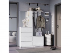 Прихожая Симпл ПР-04 (белый) в Комарье - komare.mebel-nsk.ru | фото