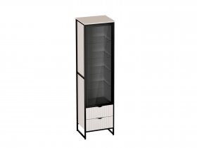 Шкаф 1 дв 2 ящ Нора (персидский жемчуг) (гостиная) в Комарье - komare.mebel-nsk.ru | фото