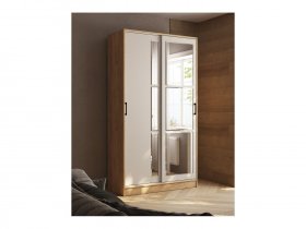 Шкаф-купе 1,2м «Стиль-2» (дуб крафт золотой/кашемир) в Комарье - komare.mebel-nsk.ru | фото