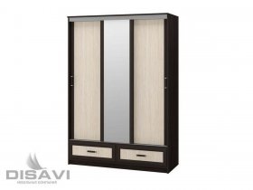 Шкаф-купе 3-х створчатый 1.5м Модерн в Комарье - komare.mebel-nsk.ru | фото