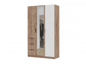 Шкаф трехстворчатый 1200 ШК-03 Орегон в Комарье - komare.mebel-nsk.ru | фото