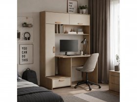 Стол письменный Лайт 03.243  (плэйн/сатин) в Комарье - komare.mebel-nsk.ru | фото