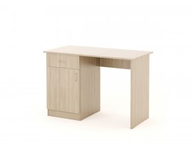Стол письменный СП-01 (Биг) ясень шимо светлый в Комарье - komare.mebel-nsk.ru | фото