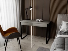 Стол письменный Ст043.0 (графит серый/черный муар) в Комарье - komare.mebel-nsk.ru | фото
