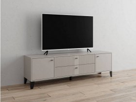Тумба под ТВ Парус-10 (кашемир/сантьяго софт) в Комарье - komare.mebel-nsk.ru | фото