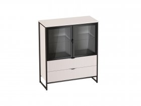 Тумба с 2 дв и 2 ящ Нора (персидский жемчуг) (гостиная) в Комарье - komare.mebel-nsk.ru | фото