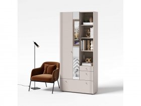 Вешалка с зеркалом ВШ1 Одетта (дуб эндгрей/меланж) в Комарье - komare.mebel-nsk.ru | фото